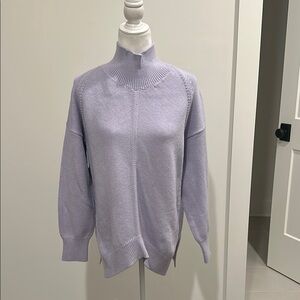 NWT Anthropologie Maeve Mock Neck Lavender Sweater Sz M